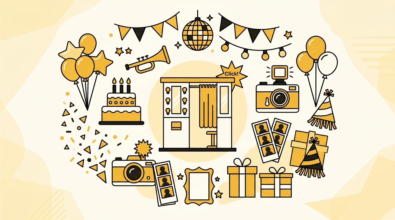 Photobooth anniversaire 30 ans Marseille - organisation et décoration de fête