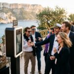 photobooth seminaire entreprise cassis - borne photo terrasse vue mer