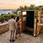Tarif location photobooth Cassis - terrasse provencale avec borne photo