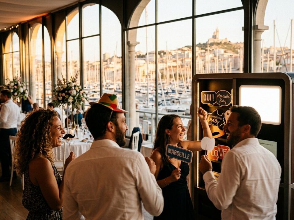 Tarif photobooth Marseille Vieux Port - location Smiily pour mariage en bord de mer
